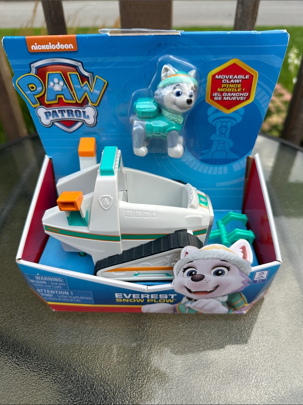 Paw Patrol Everest Snow Plow Vehicle Toy - White & Teal